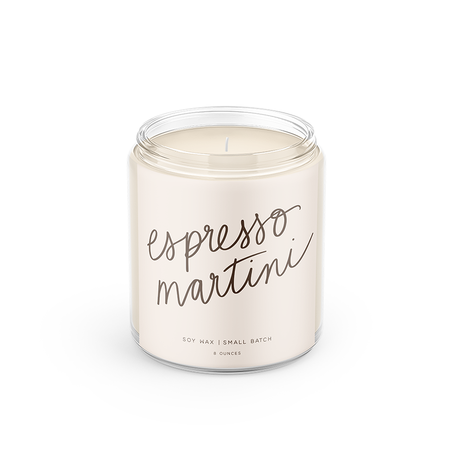 Espresso Martini: 8 oz Soy Wax - Small Batch Candles