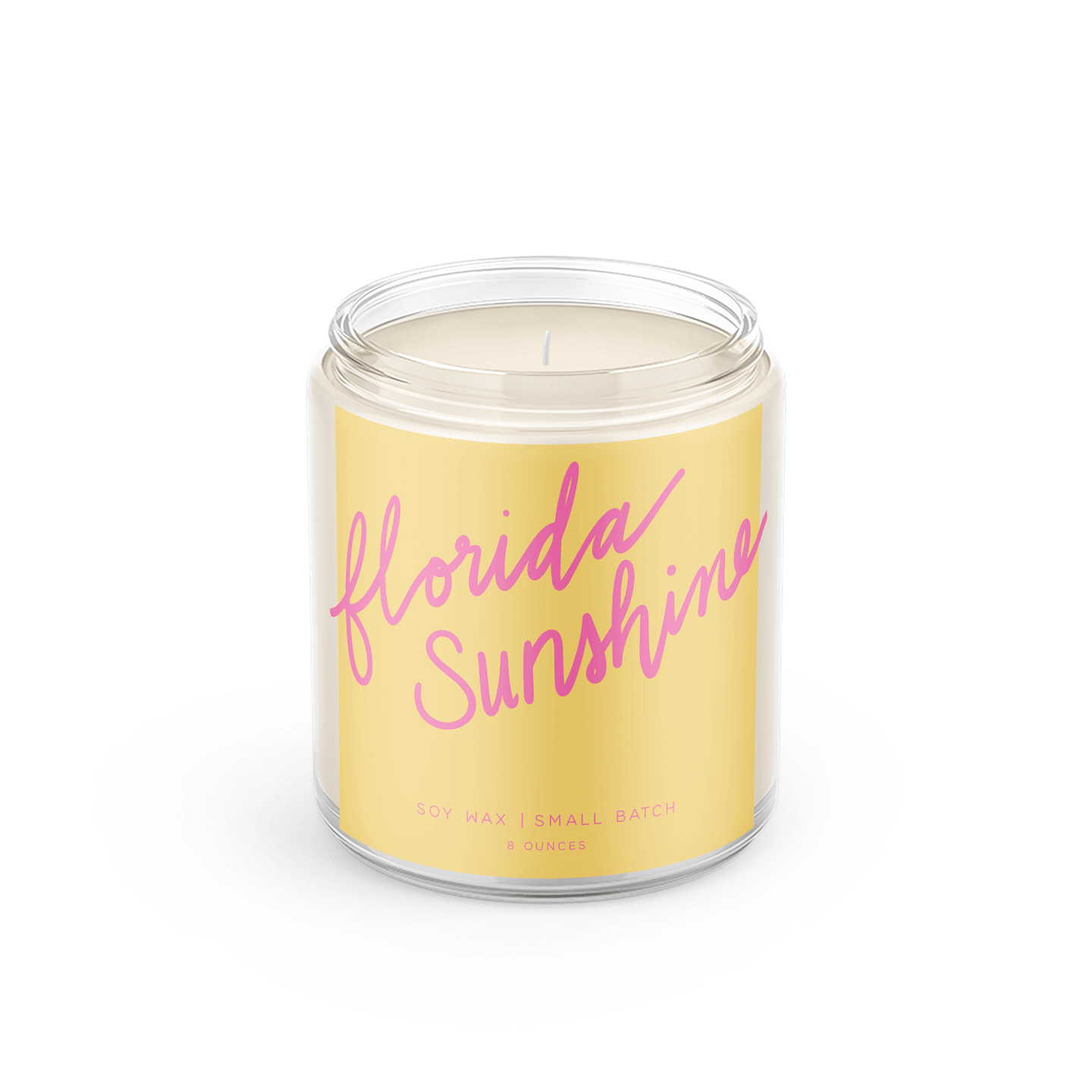 Florida Sunshine: 8 oz Soy Wax - Small Batch Candles