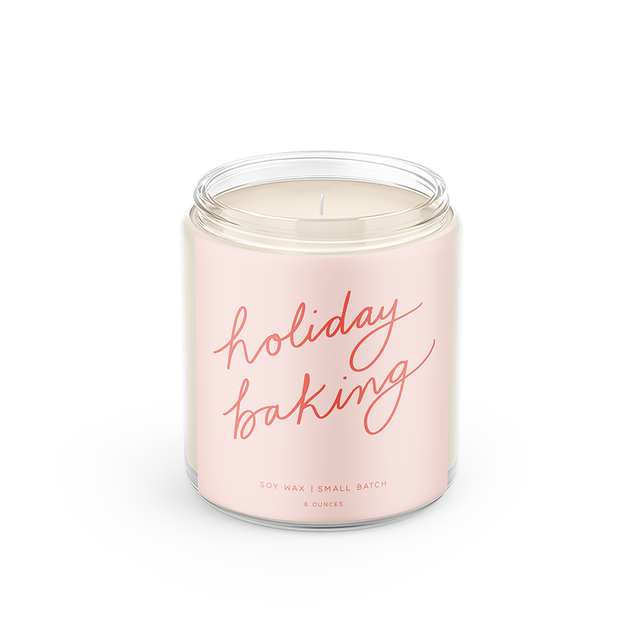 Holiday Baking: 8 oz Soy Wax - Small Batch Candles