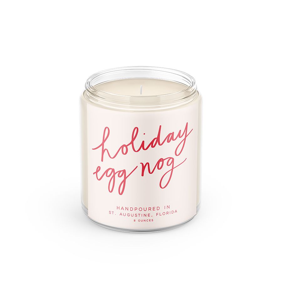 Holiday Eggnog: 8 oz Soy Wax - Small Batch Candles