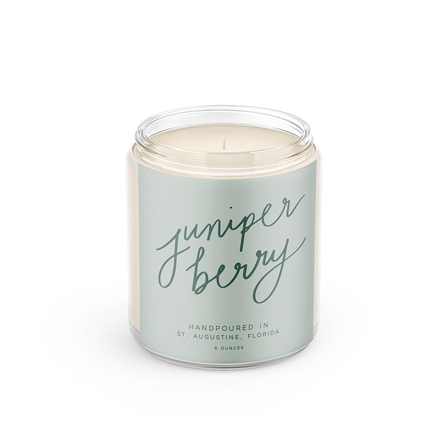 Juniper Berry: 8 oz Soy Wax - Small Batch Candles