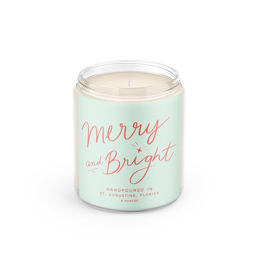 Merry & Bright: 8 oz Soy Wax - Small Batch Candles