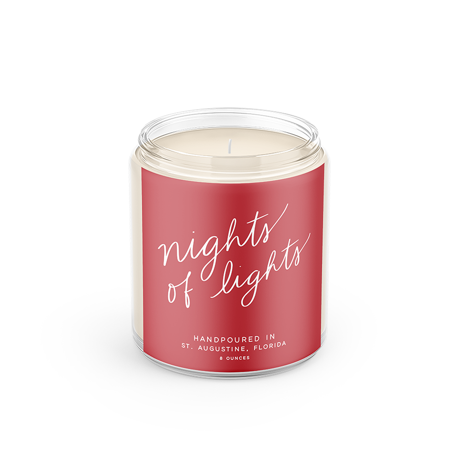 Nights of Lights: 8 oz Soy Wax - Small Batch Candles