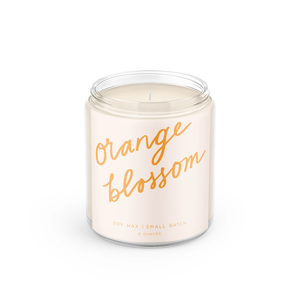 Orange Blossom: 8 oz Soy Wax - Small Batch Candles