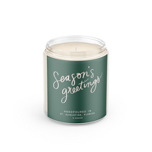 Load image into Gallery viewer, Season&#39;s Greetings: 8 oz Soy Wax - Small Batch Candles
